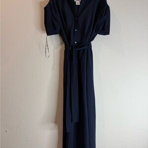 DKNY Dark Blue Maxi Dress